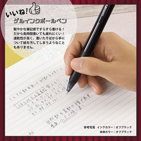 Uni-ball R:E Pastel APRICOT Barrel Off-Black Ink Erasable Gel Pen 0.5mm Gel Pen Removable Gel Pen Green Body | URN-180C-05
