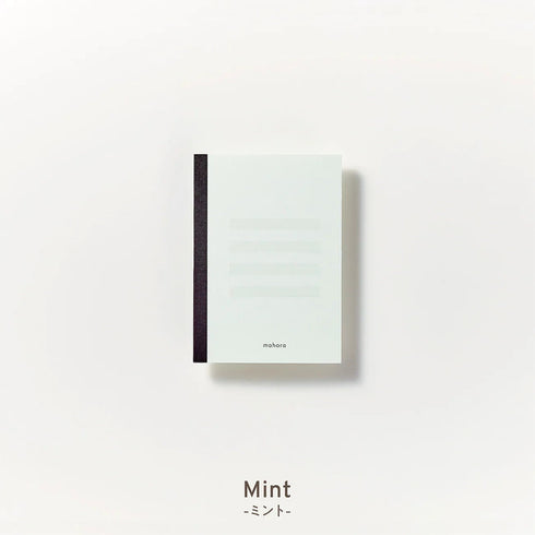 Oguno A6 MAHORA MINT 5mm Ruled Light Suppressing Notebook Reduced Glare Paper Developmental Disabilities Good Design Award | OGN-M311