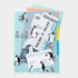 Midori A5 PENGUIN 3 Pocket Clear Folder MD Folder Water Resistant Folder | 220mm X160mm