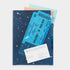Midori A5 STARRY 3 Pocket Clear Folder MD Folder Water Resistant Folder | 220mm X160mm