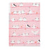 Midori A4 BIRDS White-Tailed Tits 3 Pocket Clear Folder MD Folder Water Resistant Folder | 310mm X 221mm