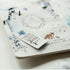 MU Lifestyle Print-On Stickers Rub -On Stickers Transfer Stickers Translucent Stickers 181 | Blue Flowers Foxes When Snow Melts