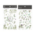 MU Lifestyle Print-On Stickers Rub -On Stickers Transfer Stickers Translucent Stickers 187 | Birds Greenery Foliage