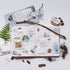 MU Lifestyle Print-On Stickers Rub -On Stickers Transfer Stickers Translucent Stickers 189 | Nature Camping Camper Outdoors Foxes