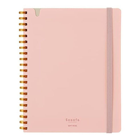 Kokuyo B6 SOOOFA Warm GRAY Soft Ring Notebook 4mm GRID Kokuyo Soft Ring Notebook | SV748S4 80 Sheets
