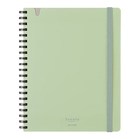 Kokuyo B6 SOOOFA Warm GRAY Soft Ring Notebook 4mm GRID Kokuyo Soft Ring Notebook | SV748S4 80 Sheets