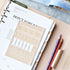 PLEPIC COLOR PU Classy Leather Index Tabs Monthly Index Tabs Weekly Index Tabs Daily Index Tab Self-Adhesive Tabs Planner Index Sticker