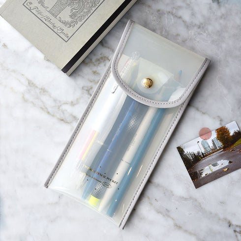 PLEPIC TWINKLE Clear AQUA Pen Case Pencil Case Storage Case Durable Pen Case Storage Case Clear Testing Case | 193 X 93mm