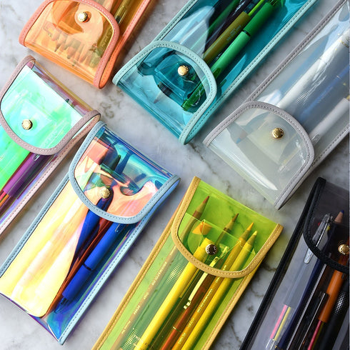 PLEPIC TWINKLE Clear MILKY Pen Case Pencil Case Storage Case Durable Pen Case Storage Case Clear Testing Case | 193 X 93mm
