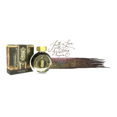 Ferris Wheel Press ROARING PATINA SHIMMER Fountain Pen Ink Dip Pen Ink Calligraphy Ink Bottle Ink | 38ml