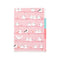 Midori A5 BIRDS White-Tailed Tits 3 Pocket Clear Folder MD Folder Water Resistant Folder | 220mm X160mm
