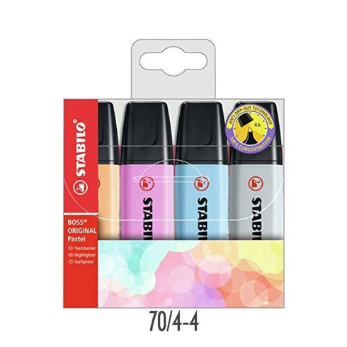 STABILO BOSS ORIGINAL Highlighter Set Stabilo Wallet Stabilo Fluorescent Stabilo Pastel | 70/4-4
