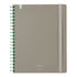 Kokuyo B6 SOOOFA Warm GRAY Soft Ring Notebook 4mm GRID Kokuyo Soft Ring Notebook | SV748S4 80 Sheets