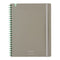 Kokuyo A5 SOOOFA Warm GRAY Soft Ring Notebook 4mm GRID Kokuyo Soft Ring Notebook | SV738S4 80 Sheets