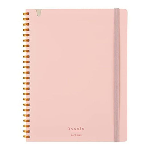 Kokuyo A5 SOOOFA Light BLUE Soft Ring Notebook 4mm GRID Kokuyo Soft Ring Notebook | SV738S4 80 Sheets