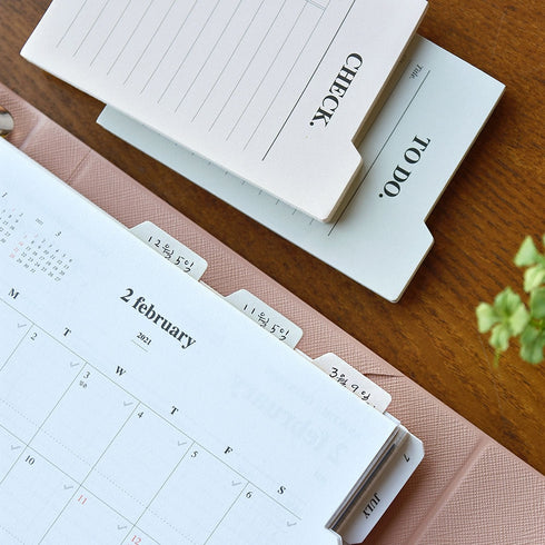 PLEPIC STICKY Index It Sticky Notes Memo Notes Shopping List To Do List Expense Record Daily Memo Weekly Memo Monthly | 102 X 70mm 50 Sheets