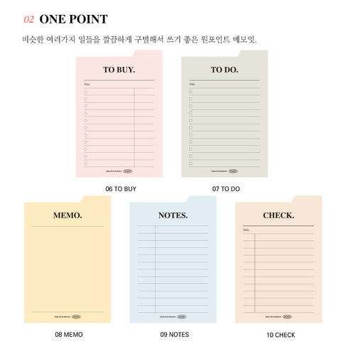 PLEPIC STICKY Index It Sticky Notes Memo Notes Shopping List To Do List Expense Record Daily Memo Weekly Memo Monthly | 102 X 70mm 50 Sheets