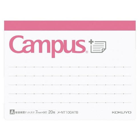 Kokuyo CAMPUS 7mm A Ruled Dotted Line HORIZONTAL Sticky Pads Index Sticky Notes Planner Sticky | NT-150ATB