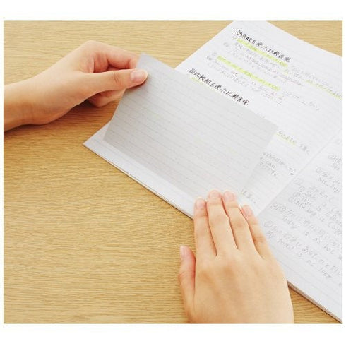 Kokuyo CAMPUS 7mm A Ruled Dotted Line VERTICAL Sticky Pads Index Sticky Notes Planner Sticky | NT-100ATB