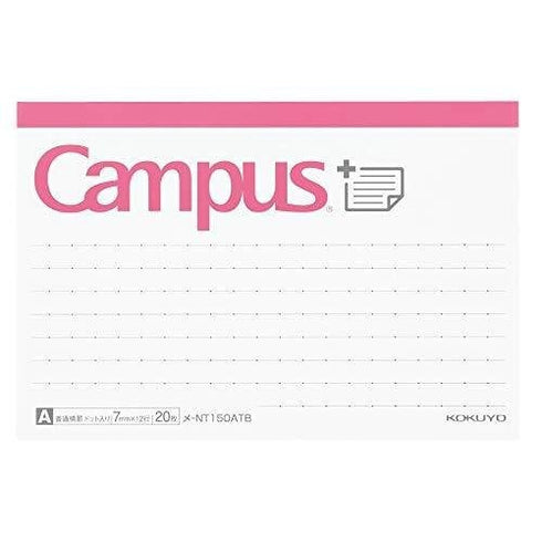 Kokuyo CAMPUS 7mm A Ruled Dotted Line HORIZONTAL Sticky Pads Index Sticky Notes Planner Sticky | NT-150ATB