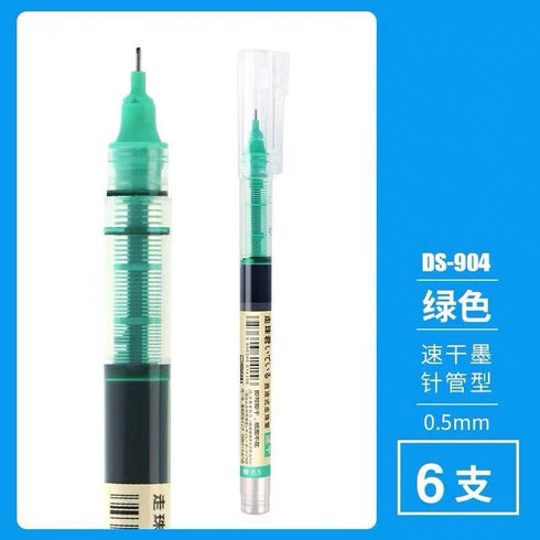 Dianshi FIVE Piece Set CLASSIC Series Saturated Ink Large Capacity Pen 0.5mm Smooth Gel Pen Best Gel Pen Saturated | DS904 Highly Recommend