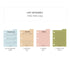 PLEPIC MINI REFILLS For 3 Ring Binder Memo Notes Shopping List To Do List Expense Record Daily Memo Weekly Memo Dot Grid Memo | 82 X 63mm