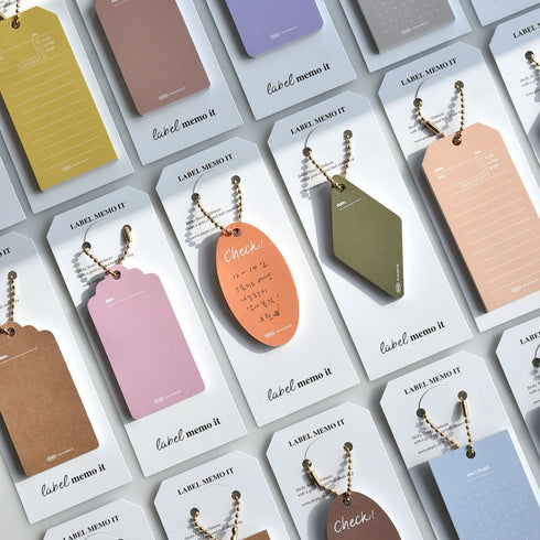 PLEPIC MEMO IT Keychain Notes Chain Notes Memo Notes Shopping List To Do List Expense Record Daily Weekly Dot Grid | 50 Sheets 150 X 60mm