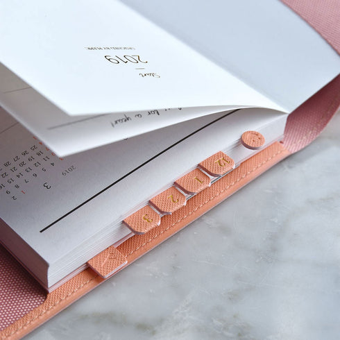 PLEPIC COLOR Feel Good PU Leather Index Tabs Monthly Index Tabs Weekly Index Tabs Daily Index Tab Self-Adhesive Tabs Planner Index Sticker