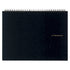 Maruman Mnemosyne A4 BLANK Plain Inspiration Notebook 80 gsm A4 Landscape Spiral Notebook Maruman A4 HORIZONTAL Notebook | 70 Pages N181A