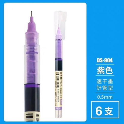 Dianshi FIVE Piece Set CLASSIC Series Saturated Ink Large Capacity Pen 0.5mm Smooth Gel Pen Best Gel Pen Saturated | DS904 Highly Recommend