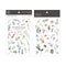 MU Lifestyle Print-On Stickers Rub -On Stickers Transfer Stickers Translucent Stickers 193 | Cut Flowers Blue Flowers Red Flowers Pink Posy