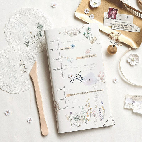 MU Lifestyle Print-On Stickers Rub -On Stickers Transfer Stickers Translucent Stickers 196 | Blue Iris Moon Magick Dried Flowers