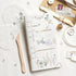 MU Lifestyle Print-On Stickers Rub -On Stickers Transfer Stickers Translucent Stickers 196 | Blue Iris Moon Magick Dried Flowers