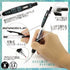 Zebra Sarasa CLIP BLACK 0.5mm Push Clip Gel Pen Super Saturated Ink FIVE Pack | JJS15