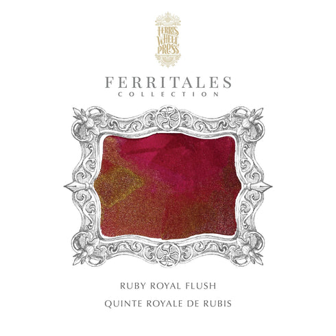 Ferris Wheel Press Ferritales Ruby Royal Flush SHIMMER Fountain Pen Ink Dip Pen Ink Calligraphy Ink Bottle Ink | 20ml