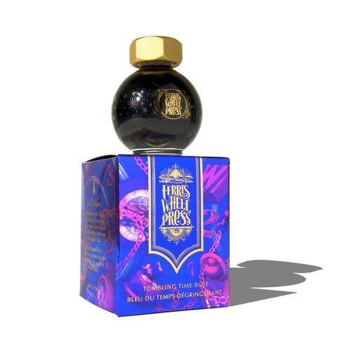 Ferris Wheel Press Ferritales Tumbling Time Blue SHIMMER Fountain Pen Ink Dip Pen Ink Calligraphy Ink Bottle Ink | 20ml