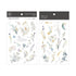MU Lifestyle Print-On Stickers Rub -On Stickers Transfer Stickers Translucent Stickers 196 | Blue Iris Moon Magick Dried Flowers