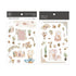 MU Lifestyle Print-On Stickers Rub -On Stickers Transfer Stickers Translucent Stickers 197 | Shabby Chic Modern Farmhouse Sitting Girl
