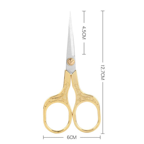 ONE Pair SILVER Retro Inspired Office Scissors Stationery Embroidery Travel | Super sharp