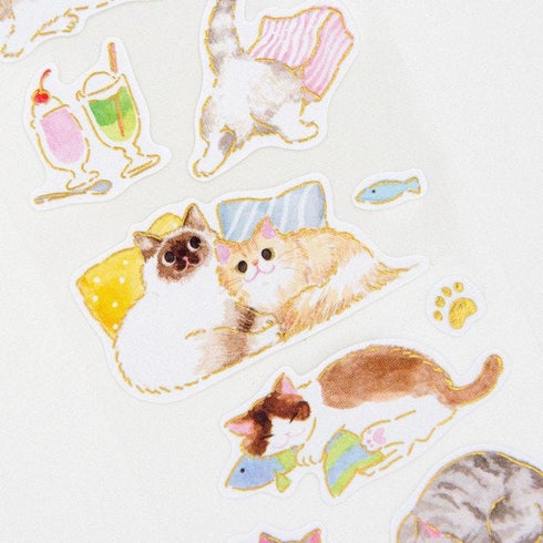 NB Co., Ltd Japan CAT KITTEN Stickers Kitty Stickers Pussy Cat Stickers 猫子猫キティステッカー Embellishment Stickers | 5574101
