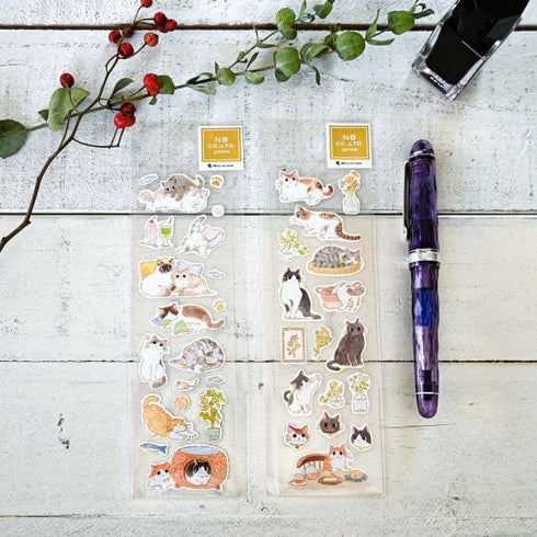 NB Co., Ltd Japan CAT KITTEN Stickers Kitty Stickers Pussy Cat Stickers 猫子猫キティステッカー Embellishment Stickers | 5574101
