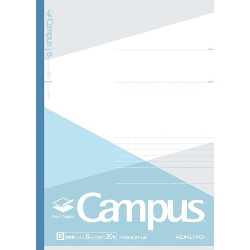Kokuyo B5 Campus Notebook GREEN LAYER COLOR Series 6mm Dotted Line | 30 Sheets GS3CBT-L6