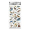 Kamio Japan Stickers SHARKS Adult Visual Dictionary Hammerhead SHark Nurse Shark Great White Shark Tiger Shark GOLD Foil Stickers | 204765