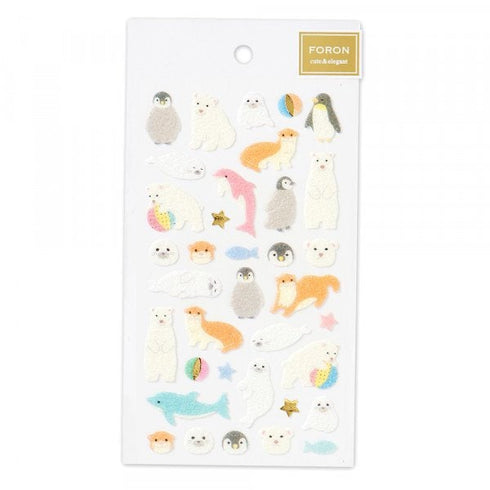 NB Co., Ltd Japan WILDLIFE 3D Stickers Polar Bear Stickers Dolphin Stickers 野生生物の3Dステッカー Stickers Embellishment Stickers | 5214122