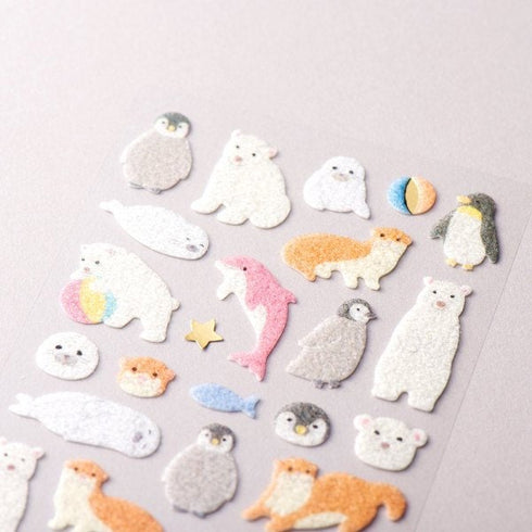 NB Co., Ltd Japan WILDLIFE 3D Stickers Polar Bear Stickers Dolphin Stickers 野生生物の3Dステッカー Stickers Embellishment Stickers | 5214122