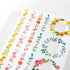 Midori Transfer Stickers WREATHS GARLAND FLOWERS Print-On Stickers Rub -On Stickers Transfer Stickers Translucent Stickers | 2586