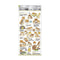 Kamio Japan Stickers TIBETAN SNAGITSUNE Adult Visual Dictionary Tibetan Fox Baby Fox GOLD Foil Stickers | 726225