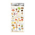 Kamio Japan Stickers MUSHROOMS Adult Visual Dictionary Fungus Fungi Psychedelic In The Dark GOLD Foil Stickers | 700654