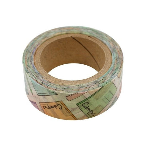 Kokuyo WASHI TAPE LIMITED Edition Campus Washi Tape Ruled Notebook Keychain Clear Pouch Complete Set | 99KT-P15-1