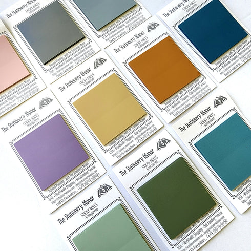 MINI NEUTRAL Tones Translucent Transparent PET Color Vellum Sticky Notes 1.75 X 1.75 | One Pad 50 sheets 44mm x 44mm